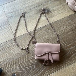 Christian Dior card wallet chain bag